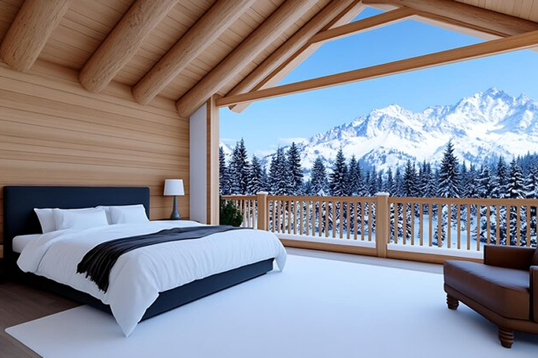 cozy-cabin-bed-with-mountain-view-snow_1126714-35153 2